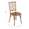 Flash Furniture Brooklyn Commercial Grade Pecan Solid Wood Stackable Dining Chair with Intricate Back Detail ZH-8100-5-PEC-GG - alternate 3